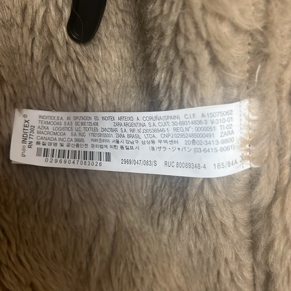 Zara Faux Leather Shearling Jacket - Picture 7 of 7